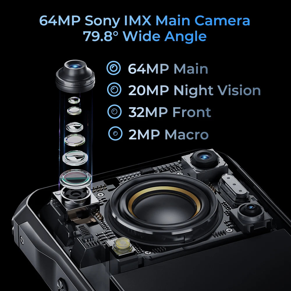 Oukitel WP33 Pro 5G Rugged Smartphone 22000mAh 6.6" FHD+ Cell phone