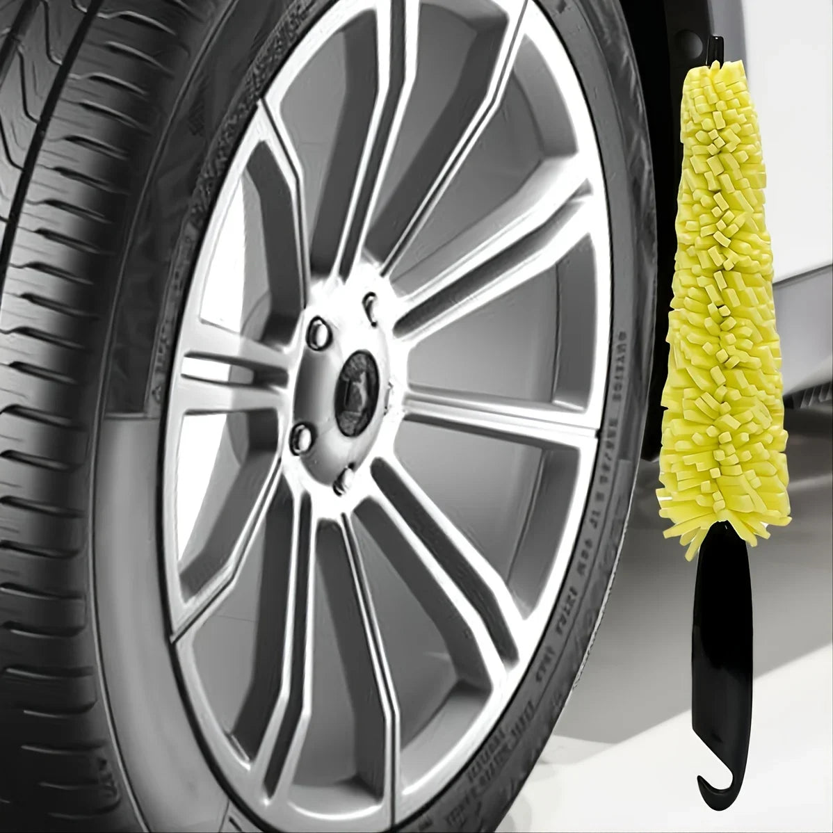 1pcs Effortlessly Clean Your Car Wheels with this Tire Rim Cleaning
