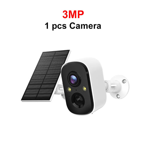 MISECU Tuya 3MP Security Battery Camera Combo with Solar Panel Two-way