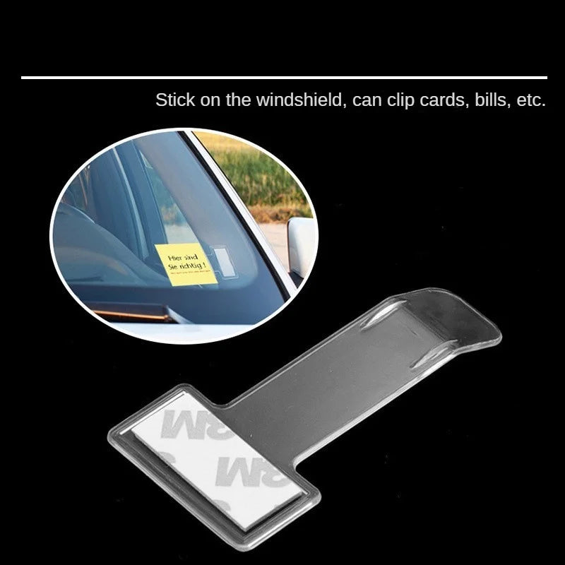 Custom Logo Plastic Car Styling Parking Ticket Holder Car Fastener