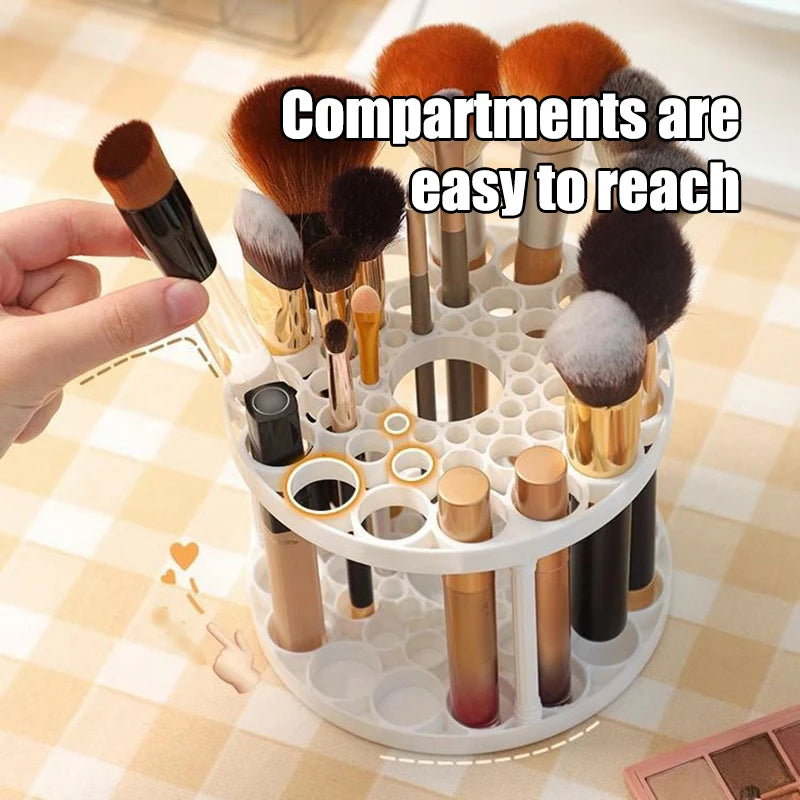 45 Hole Makeup Brush Storage Rack Brush Storage Box Detachable And