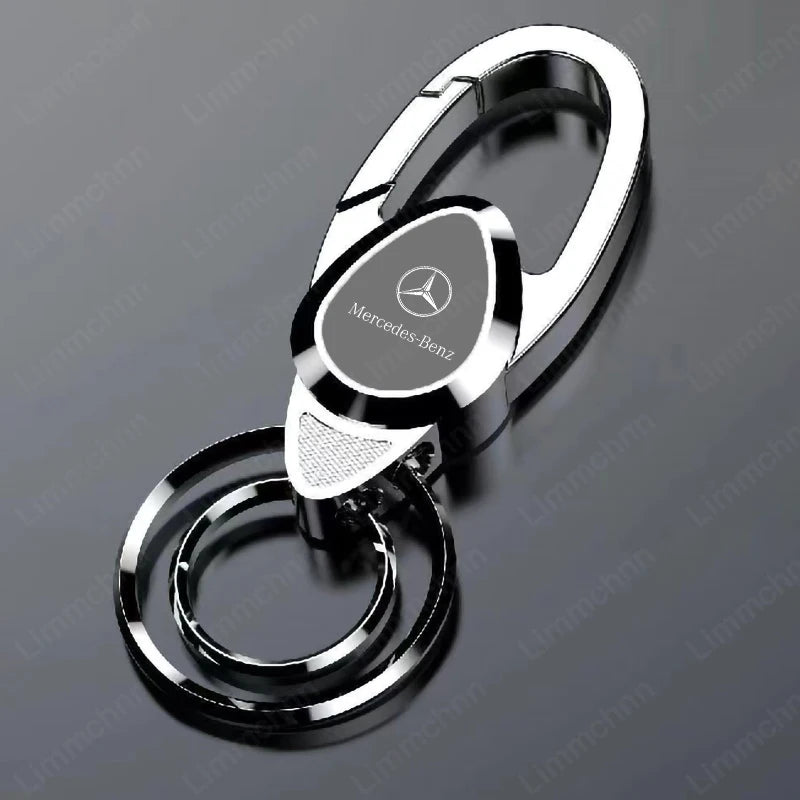 Metal Leather Key Ring Key Chain For Mercedes Benz W203 W204 W205 W210