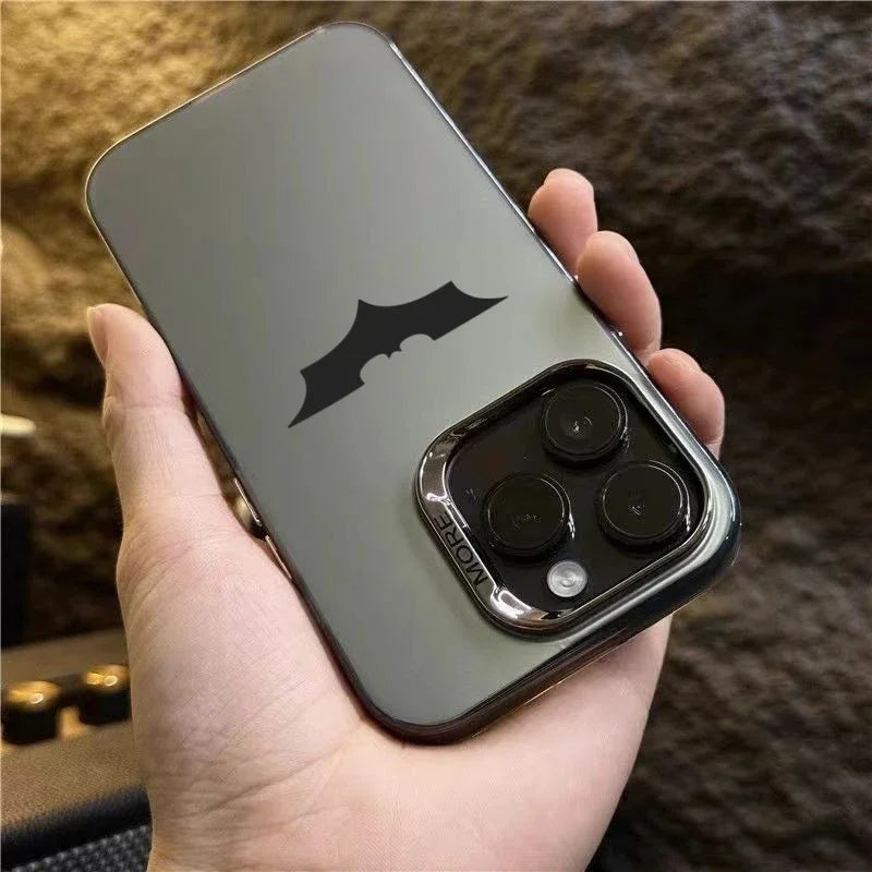 For iPhone 16 Pro Max Case Bat Spider Pattern Matte Texture Phone Case