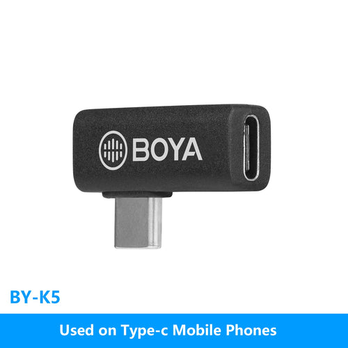 BOYA BY-K1-K9 3.5mm TRS to Lightning/Typec iPhone Android Phone Audio