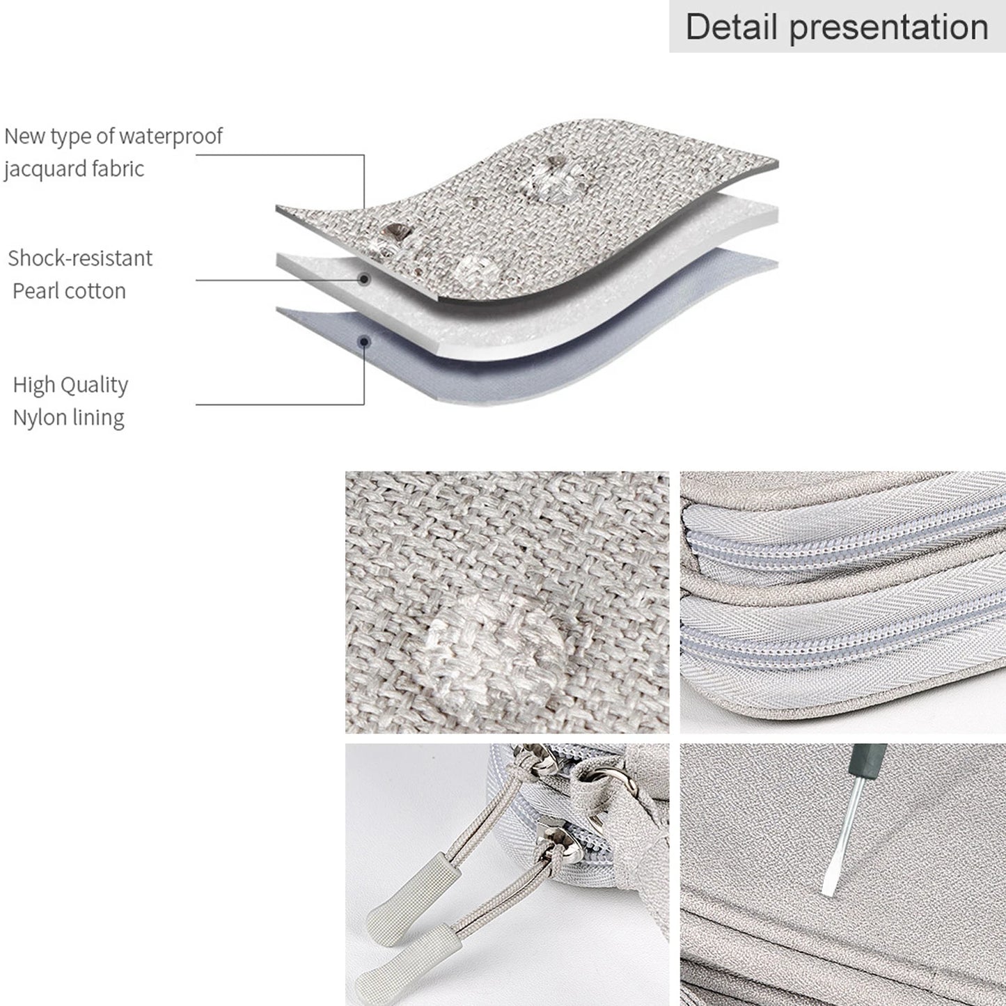 Data Cable Storage Bag Waterproof Travel Organizer Bag Portable Carry