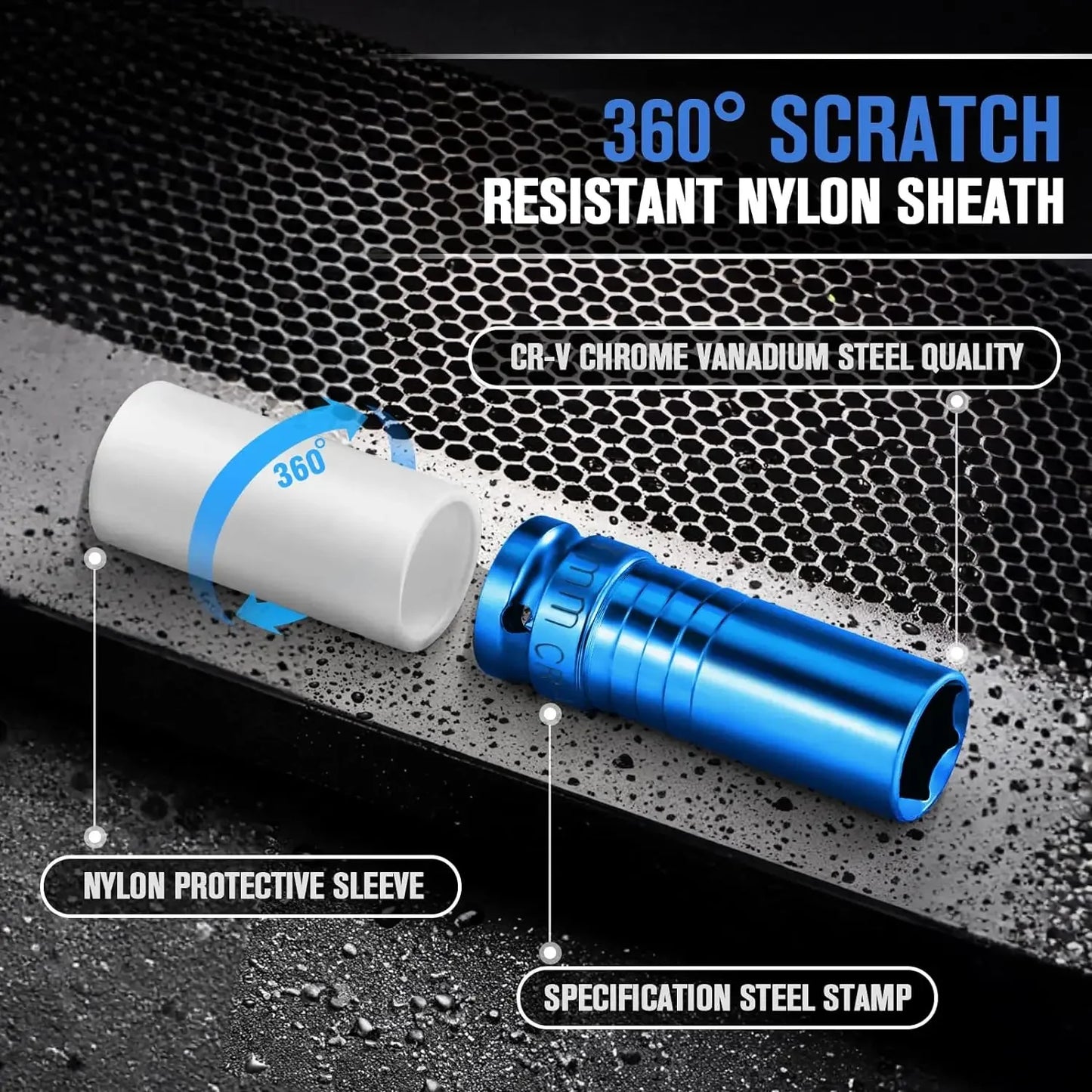 Drive Wheel Protector Impact Socket Impact Sleeve Set Durable Plastic