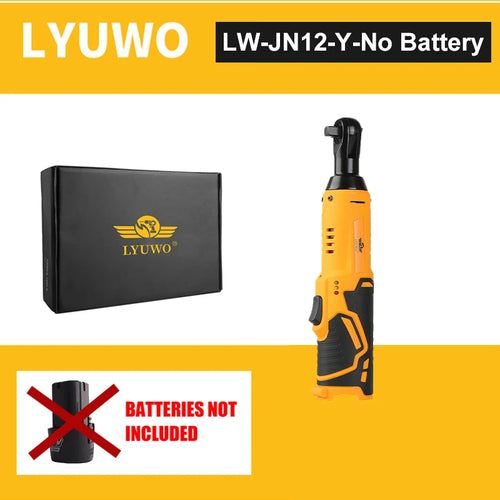 LYUWO 12V 3/8 Rechargeable Electric , Ratchet Set, Angle Drill,