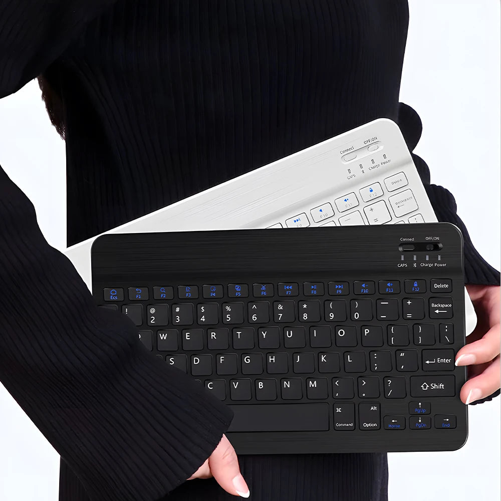 CASEPOKE 10 Inch Bluetooth Wireless Keyboard For Samsung Xiaomi Apple