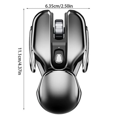 PX2 Metal 2.4G Wireless Mute 1600DPI Mouse 6 Buttons for PC Laptop