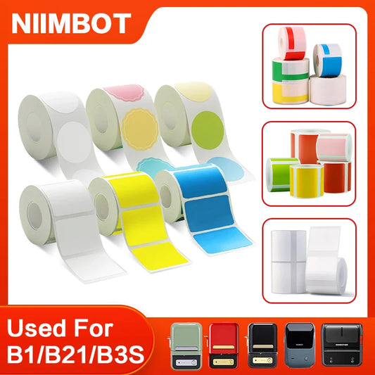 Niimbot Mini Printer Thermal Wire White/ Cable/Color/Round Sticker