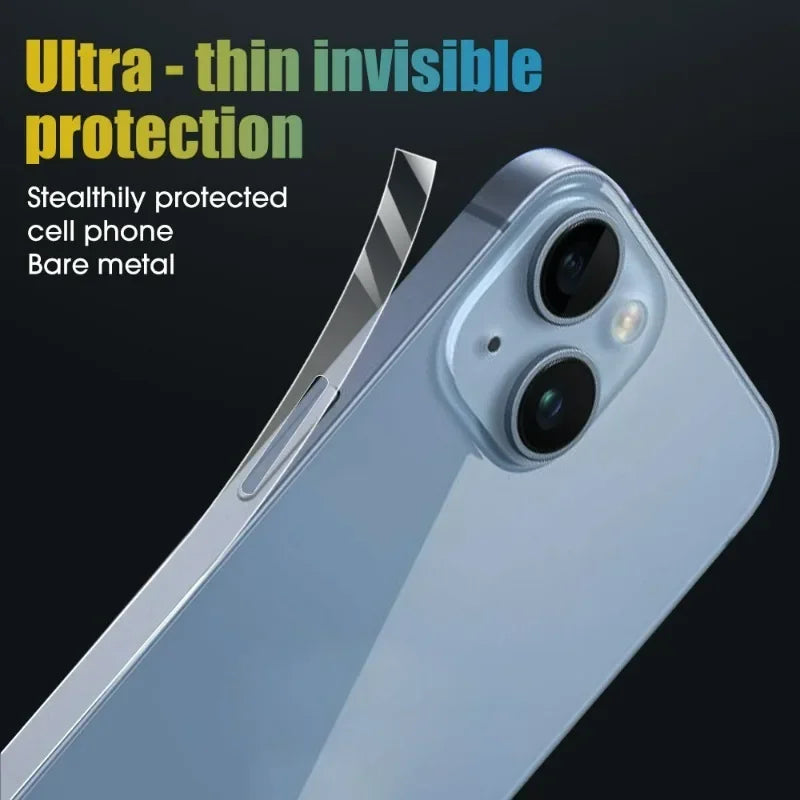 Hydrogel Side Protective Sticker Film For iPhone 16 15 14 Plus 13 Pro