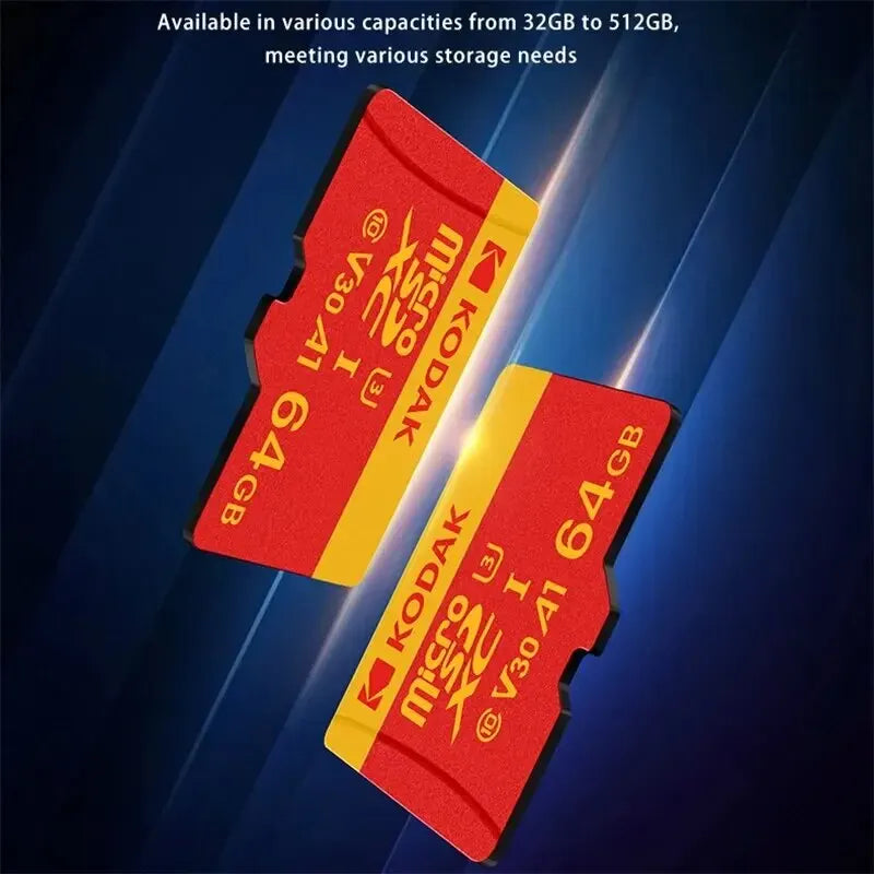KODAK MicroSD Card Red Memory Card Class10 32GB 64GB 128GB 256GB U3 4K