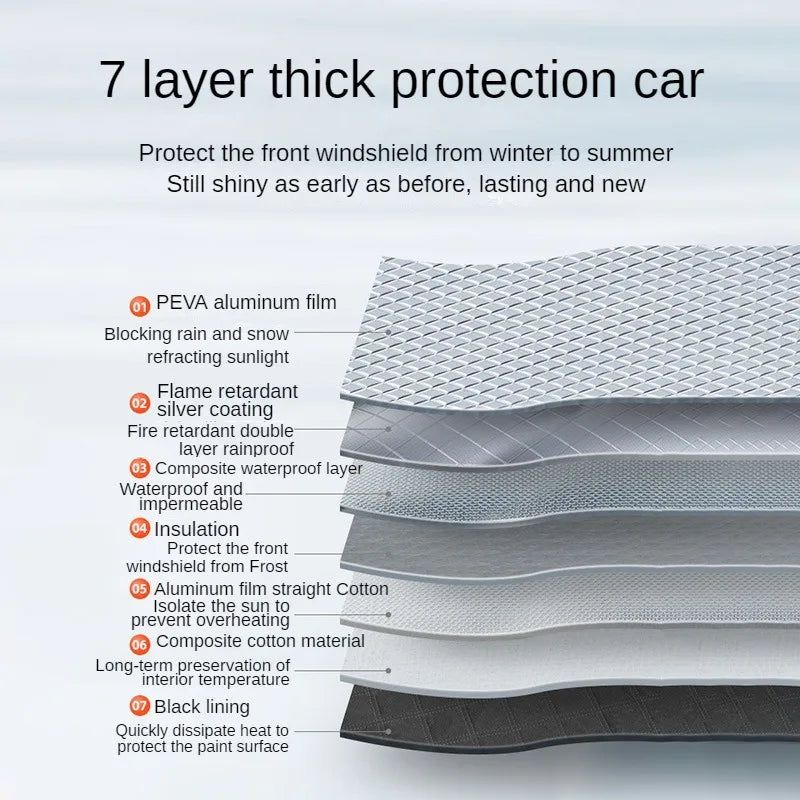 LEIBOO Sunshade Cover Car Windshield Snow Sun Shade Waterproof
