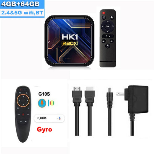 HK1 RBOX K8S Android 13 TV BOX RK3528 64GB 32GB 16GB 2.4G 5G WIFI BT