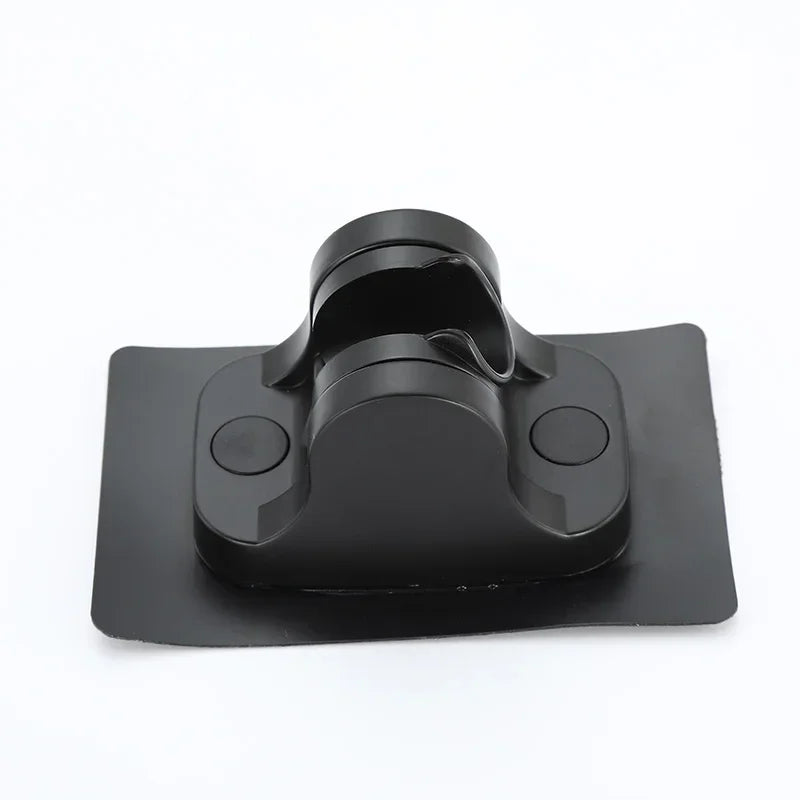 Support mural réglable pour pommeau de douche, ventouse noire,