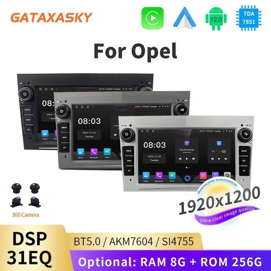 GATAXASKY 7"Car Android Radio Multimedia For Opel Vauxhall Astra H G J