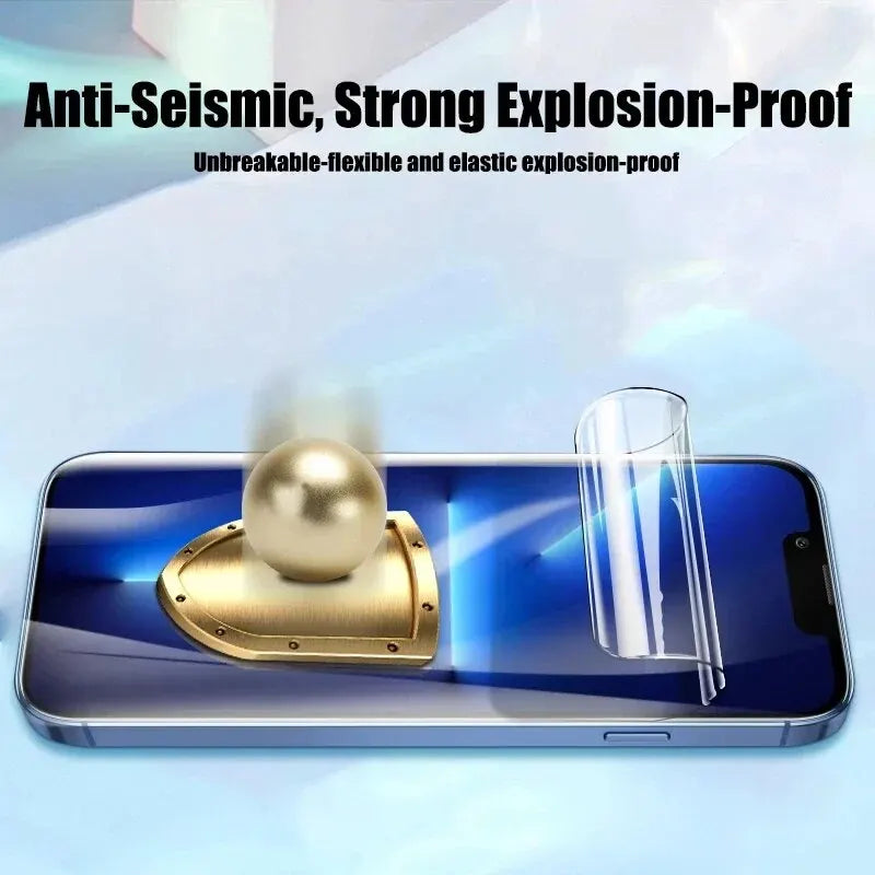 5Pcs Hydrogel Film Full Cover For iPhone 11 12 13 14 15 Pro Max Screen