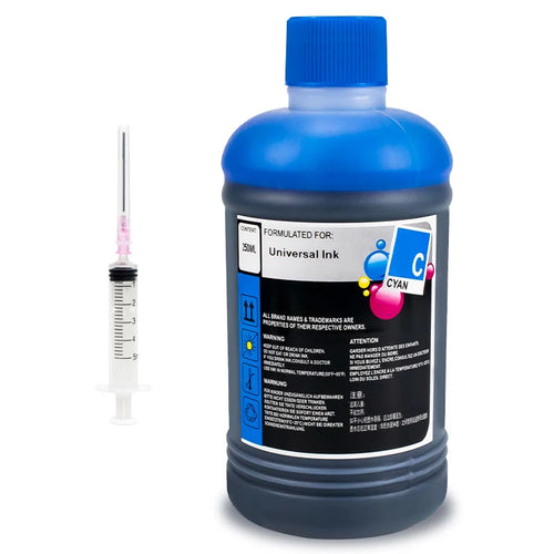 250ML Universal Refill Ink With Injector Kit Compatible for HP Canon