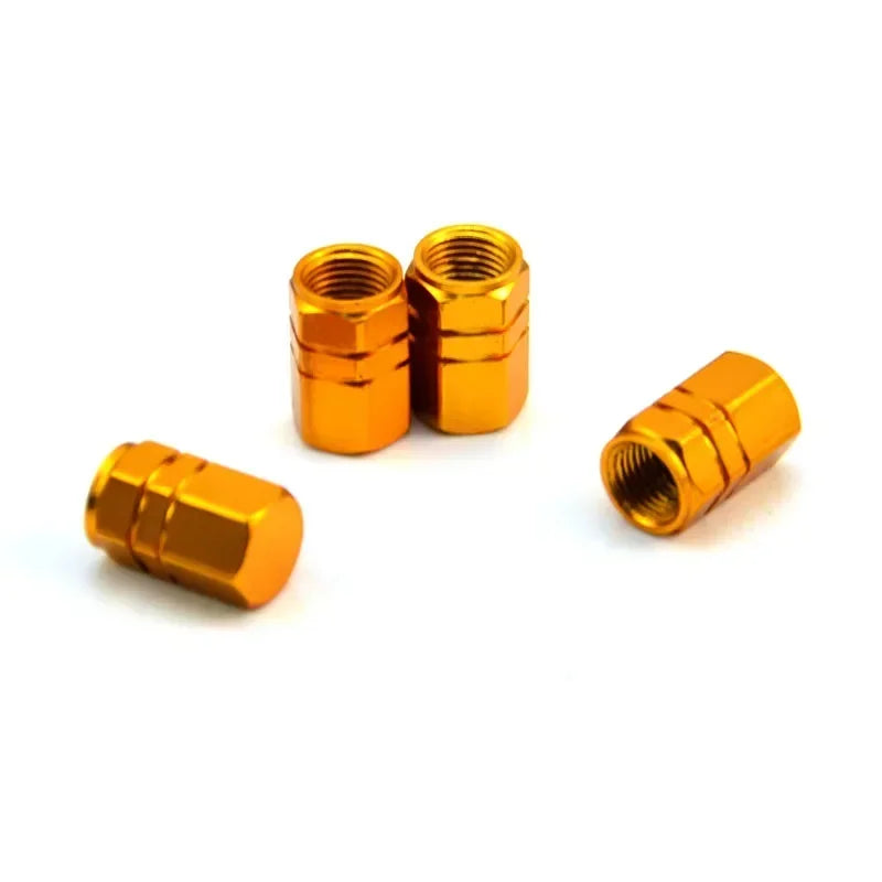 4Pcs Aluminum Alloy Car Wheel Tire Valve Caps Tyre Rim Stem Covers