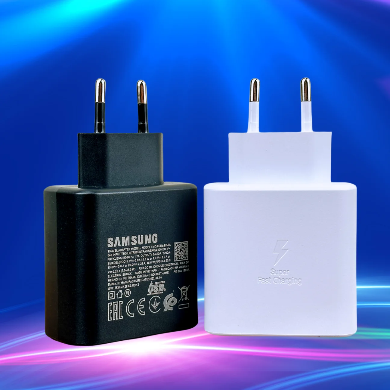 Original Samsung 45W Charger Type C EU Super Fast Charge Adapter For