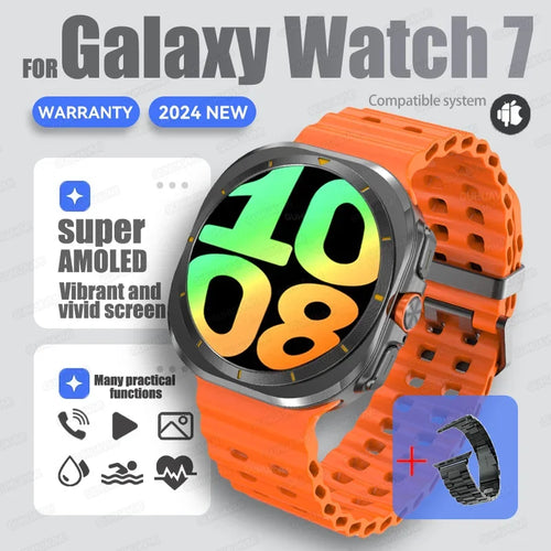 For Samsung New Sapphire Screen Galaxy Watch 7 Ultra Smart Watch Men's