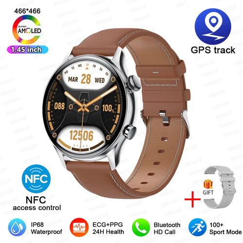 For XIAOMI HD Bluetooth Call Watch 2024 ECG Smart Watch Women AMOLED