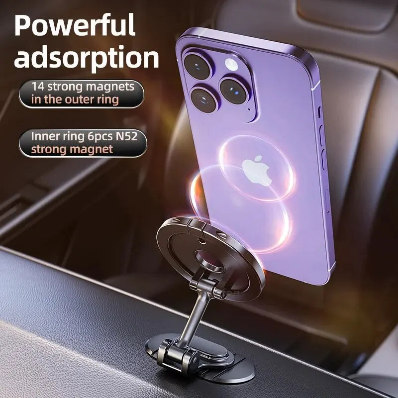 Magnetic Car Phone Holder Stand Magnet Car Mount GPS Mobile Support In