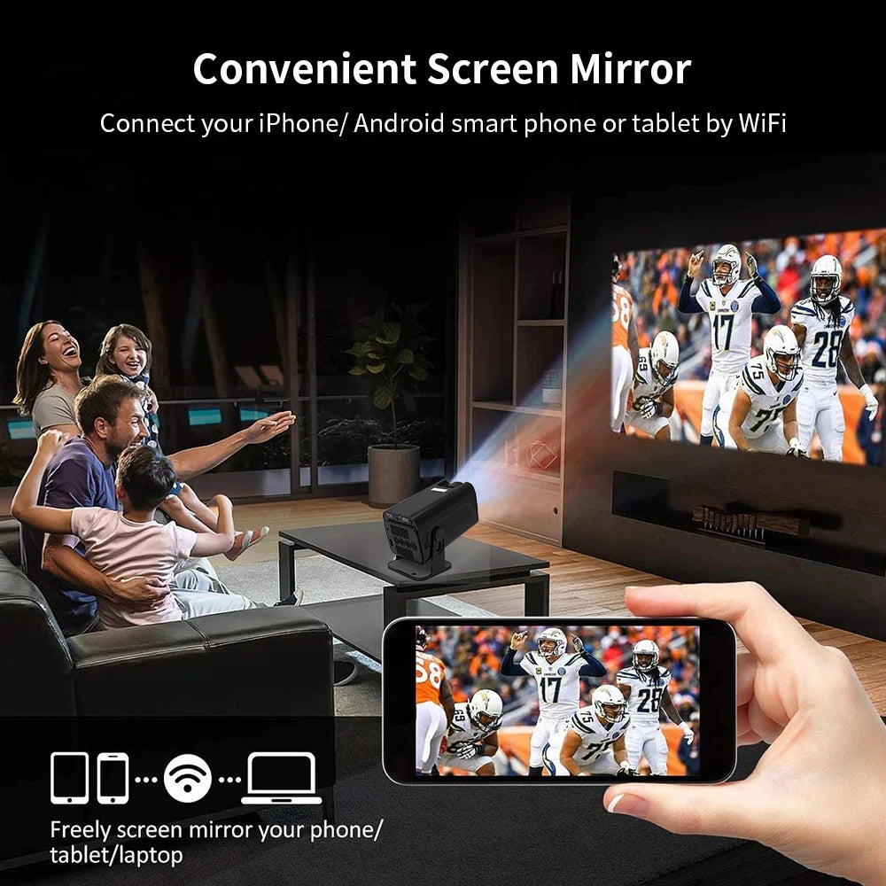 Polaring P50 Android Projector Amlogic 950S Chip 5G Wifi BT 350Ansi