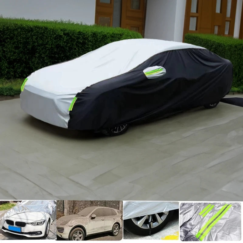 Car Exterior Double Color Cover Sunshade Dustproof Protection with