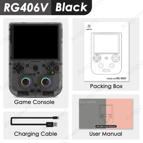 ANBERNIC RG406V Handheld Game Console 4" IPS Touch Screen Android13