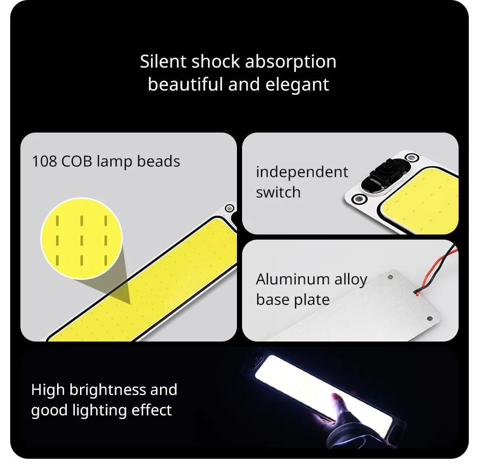 LED 12-24V Car Reading LED Night Strip Light Interior Light Ceiling