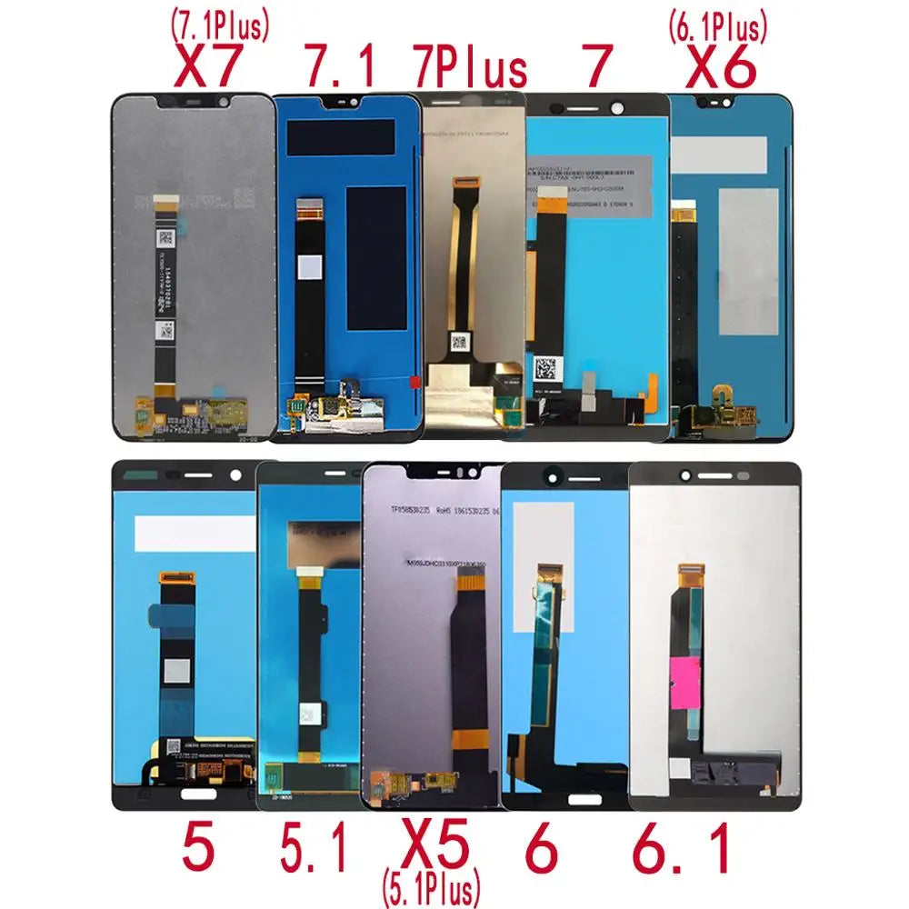 LCD For Nokia 5 5.1 6 6.1 7 7.1 Plus LCD Display Touch Screen