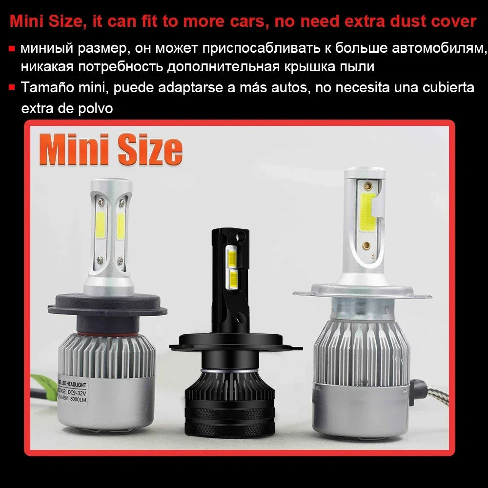 Domx CSP H1 H4 H7 Led Canbus H8 H11 HB3 9005 HB4 9006 Led Headlights