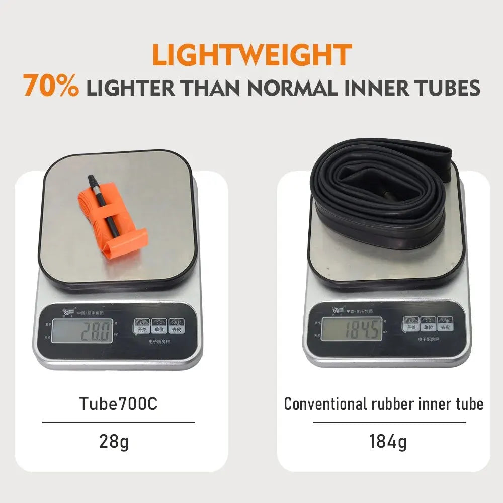 ThinkRider 2PCS Ultralight 28g Bike Inner Tube 700X18 25 28 Road