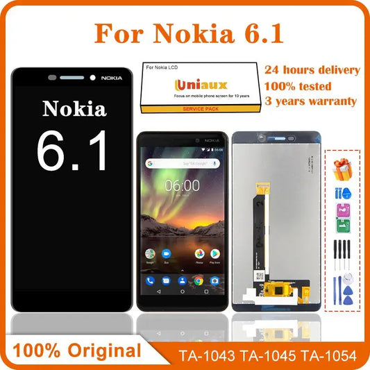 Original LCD For Nokia 6.1 N6.1 Lcd Display Touch Screen DIgitizer