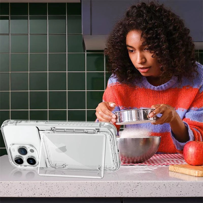 Card Holder Phone case For iPhone 15 14 16 13 12 11 Pro Max