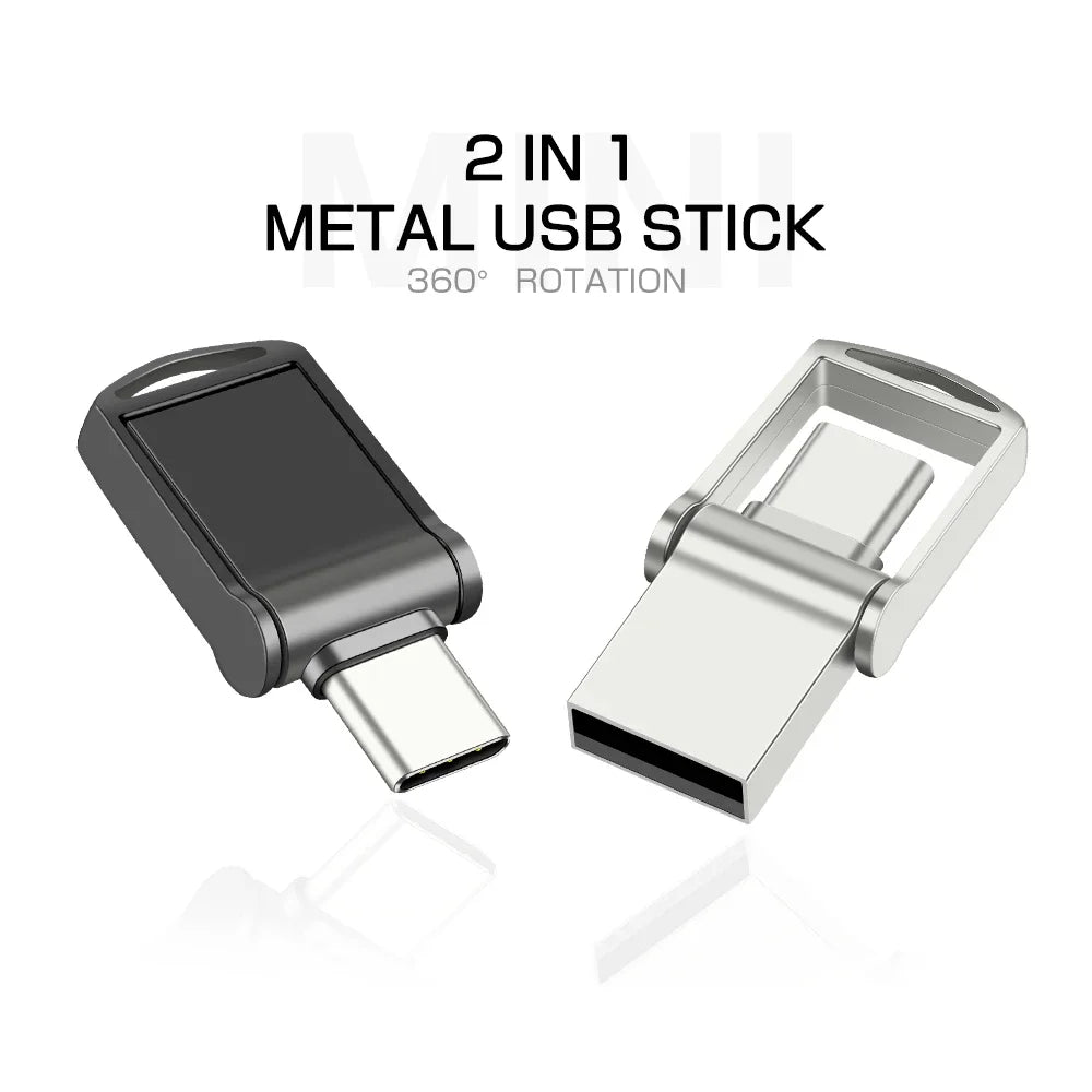 TYPE-C Mini USB Flash Drive 64GB OTG for Android Phones Pen Drive 32GB