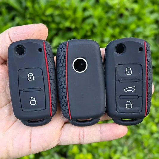 Silicone Car Key Case Key Cover For VW T5 Polo Passat Volkswagen Golf