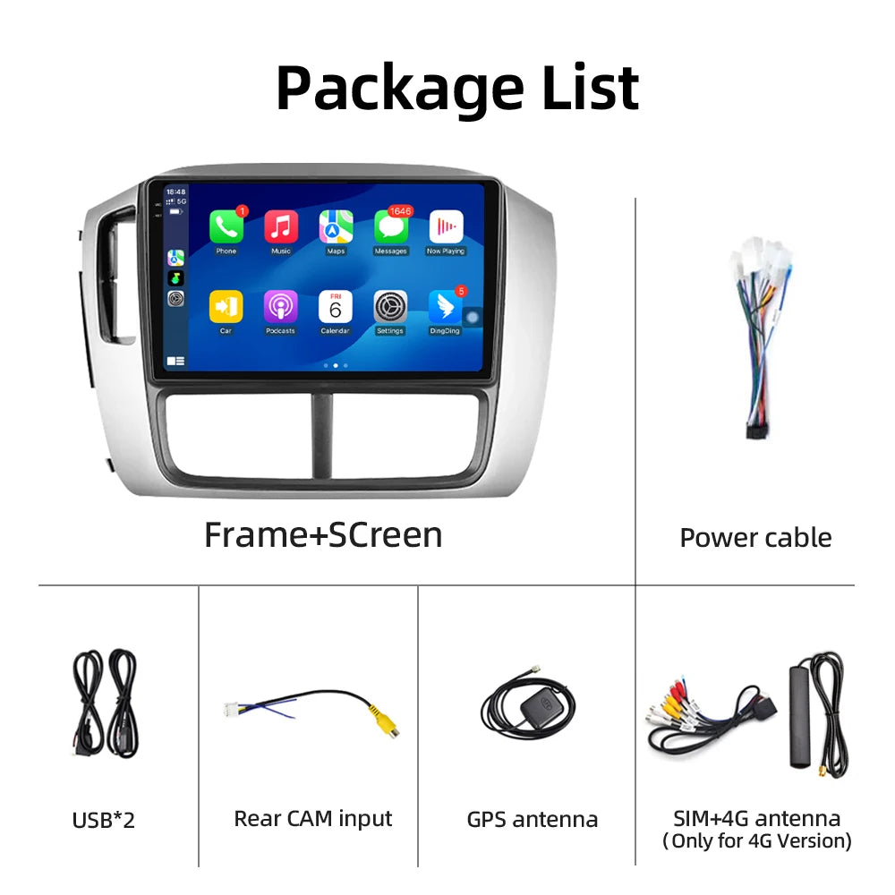 GPS Navigation Car Video Multimedia Player 4G for Honda Pilot 1 2005