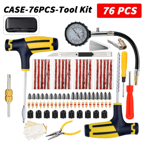 Car Tire Repair Kit Puncture Plug Tools Tyre Puncture Emergency for