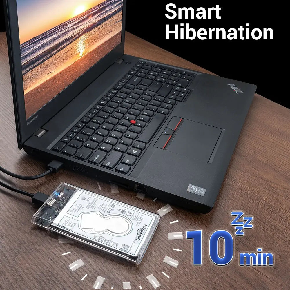 UnionSine MicroB USB3.0 2.5inch External Storage HDD Case SATA 5Gbps