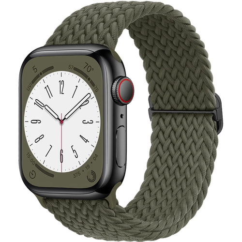 Braided Solo Loop For Apple watch band 45mm 44mm 40mm 49mm 38 41mm