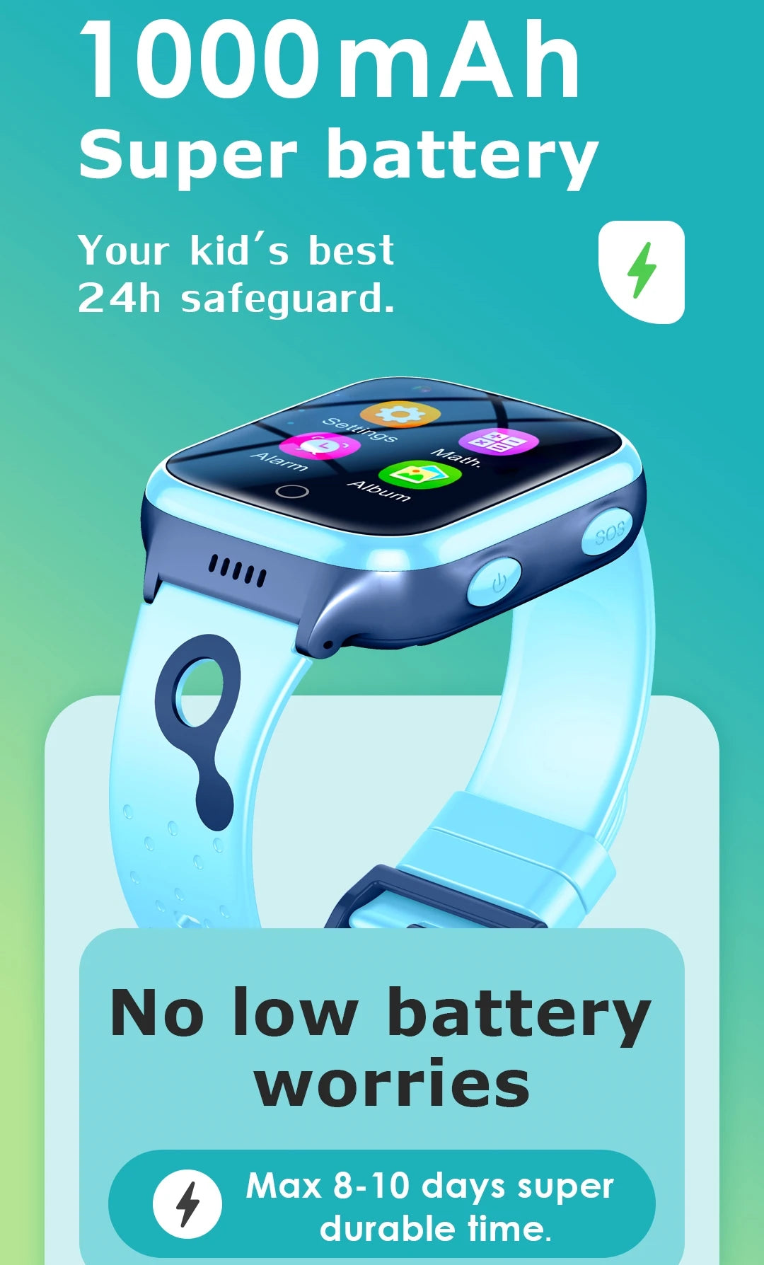 Children's Smart Watch Kids GPS Watch SOS 4G Sim Phone Smartwatch K9H