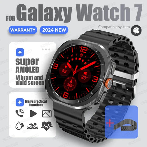 For Samsung New Sapphire Screen Galaxy Watch 7 Ultra Smart Watch Men's