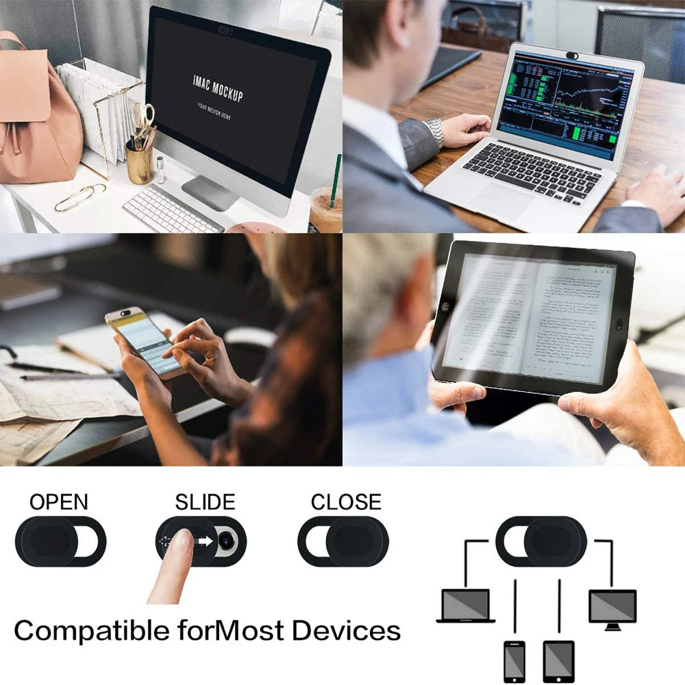 5/10 Pcs Webcam Cover Tablet Laptop Camera Covers Slider Mobile Phone