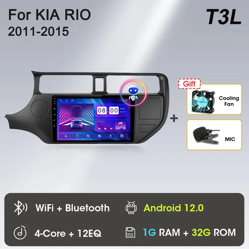Srnubi Android 12 Car Radio for KIA K3 RIO 2011 2012 2013 2014 2015