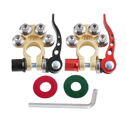 2Pcs Battery Terminal Connectors Positive Negative Car Battery