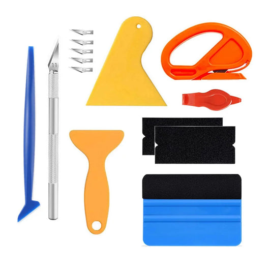Hot Car Tinting Kit Vinyl Wrap Tools Window Film Squeegee Scraper