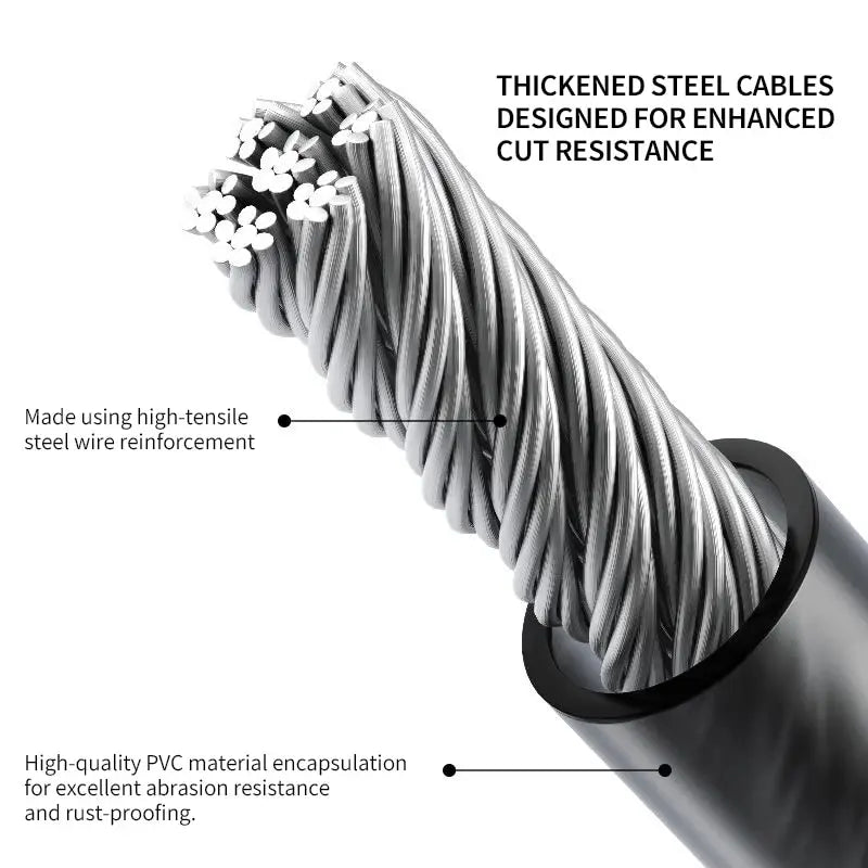 Bicycle Combination Lock, Wire Lock, Mountain Bike Four-digit