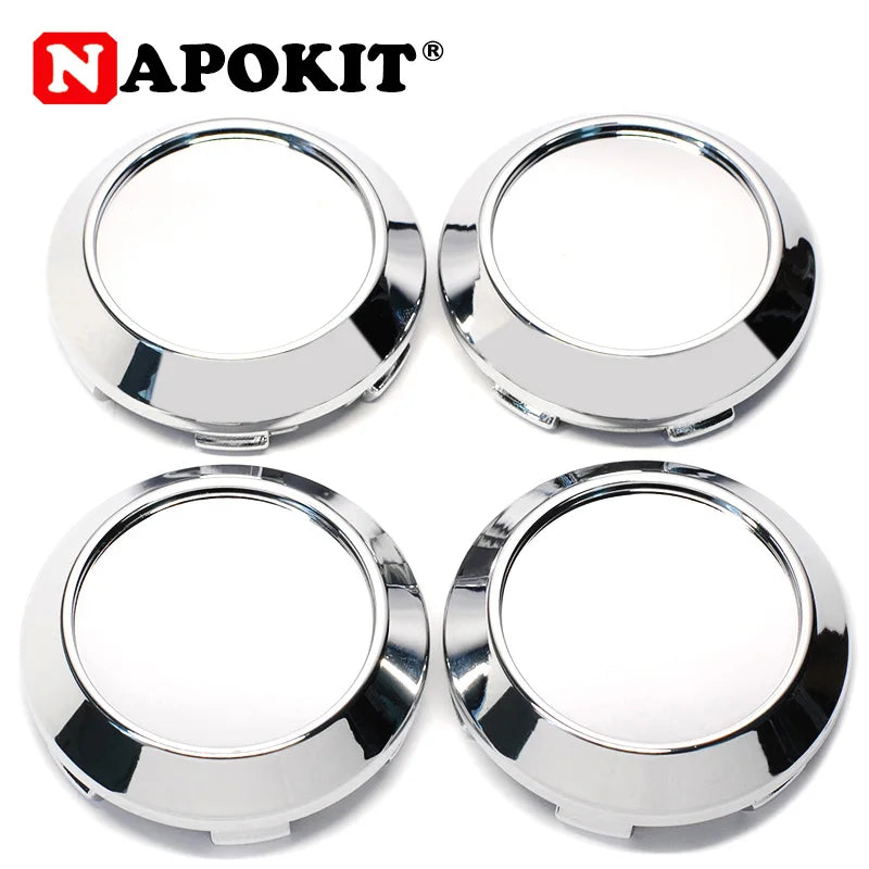 4Pcs/lot 60mm ABS Chrome Auto Car Wheel Center Hub Caps Cover Hubcaps